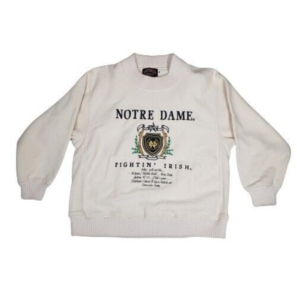 Vtg 1990s NCAA Notre Dame Fighting Irish Nutmeg Mills Made in USA